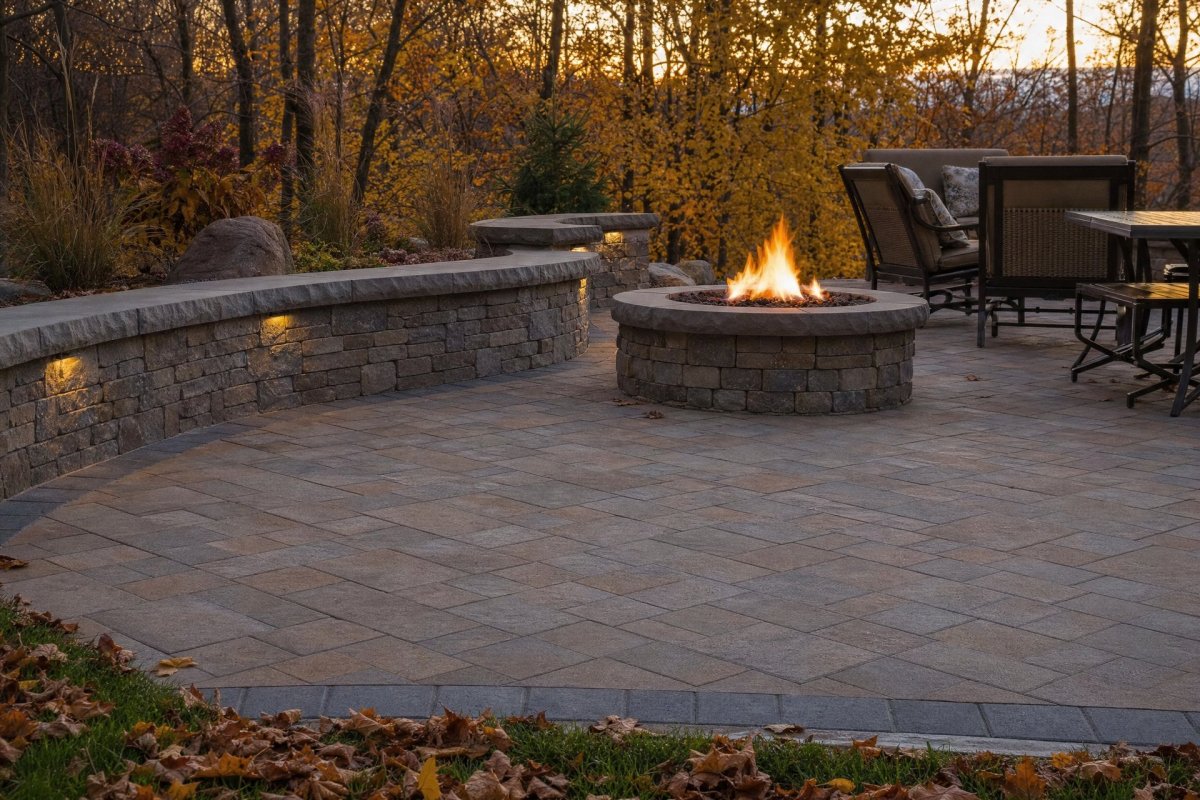 Fall Patio and Retaining Wall Installation | A Great Choice