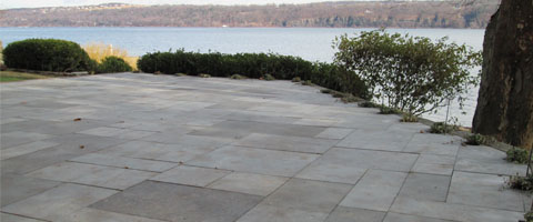 image of bluestone patio installation